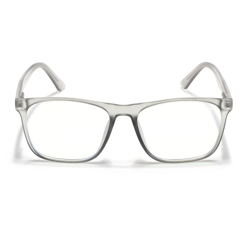 Voyage Light Grey Square Eyeglasses for Men & Women - MG5490-C4