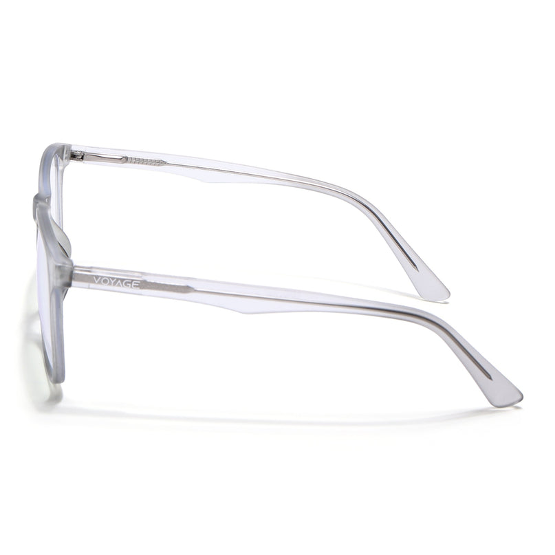 Voyage Light Grey Square Eyeglasses for Men & Women - MG5490-C4