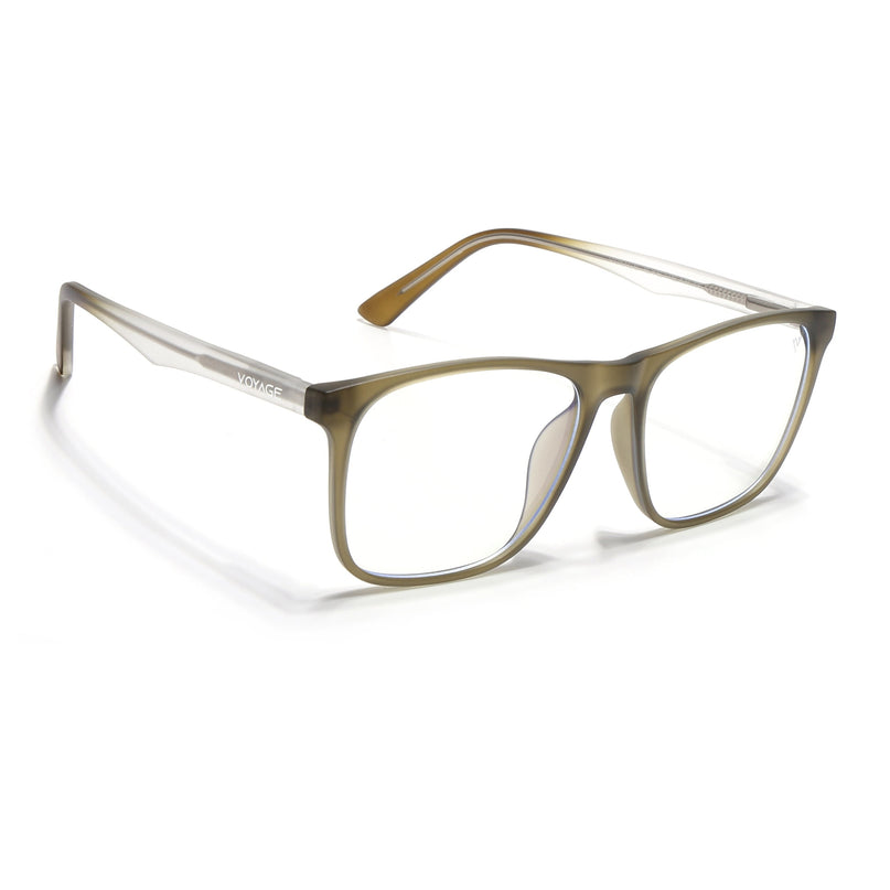 Voyage Olive Green Square Eyeglasses for Men & Women - MG5491-C5
