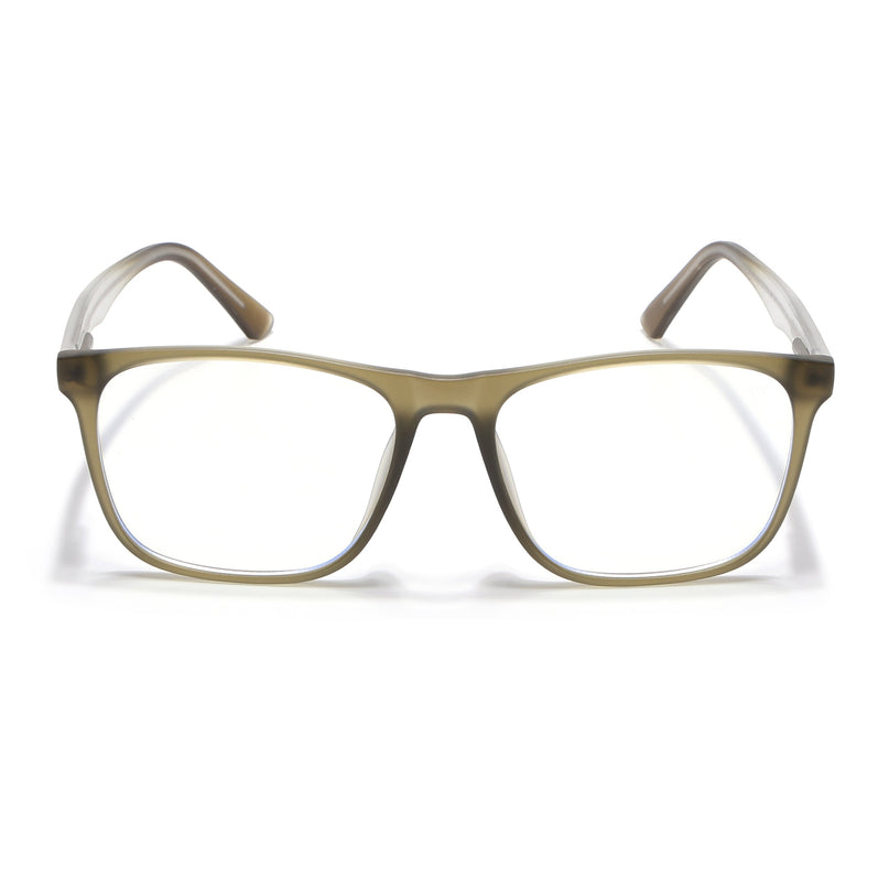 Voyage Olive Green Square Eyeglasses for Men & Women - MG5491-C5