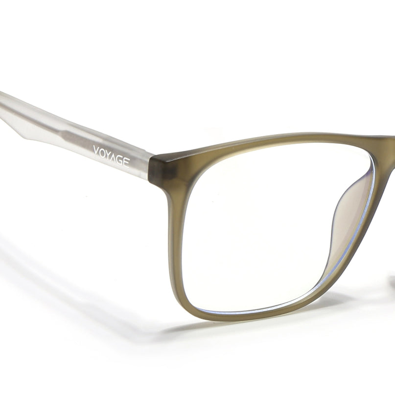 Voyage Olive Green Square Eyeglasses for Men & Women - MG5491-C5