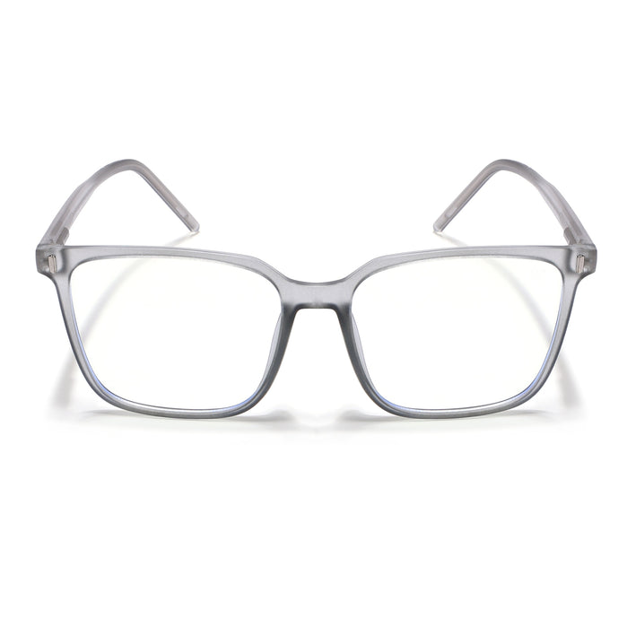 Voyage Light Grey Square Eyeglasses for Men & Women - MG5492-C1
