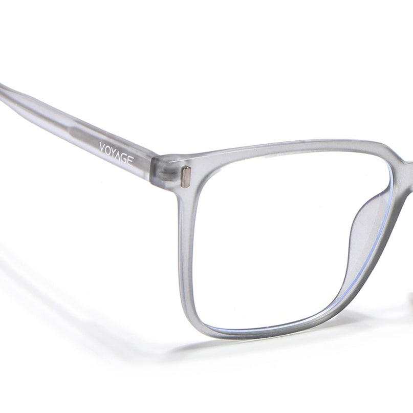 Voyage Light Grey Square Eyeglasses for Men & Women - MG5492-C1