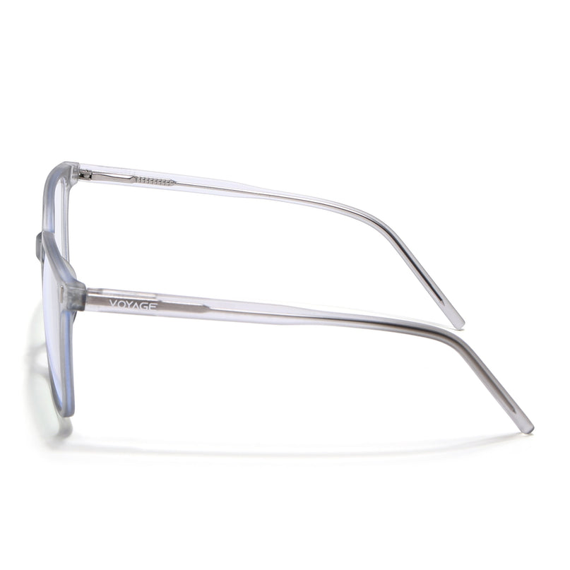 Voyage Light Grey Square Eyeglasses for Men & Women - MG5492-C1
