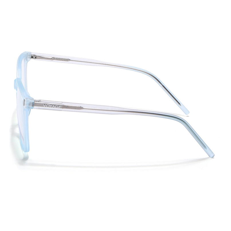 Voyage Light Blue Square Eyeglasses for Men & Women - MG5493-C2