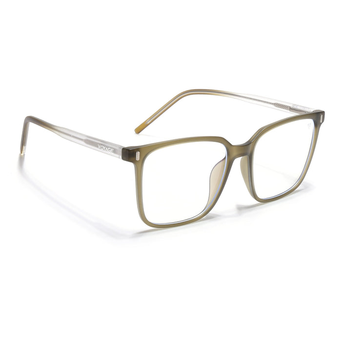 Voyage Olive Green Square Eyeglasses for Men & Women - MG5494-C3