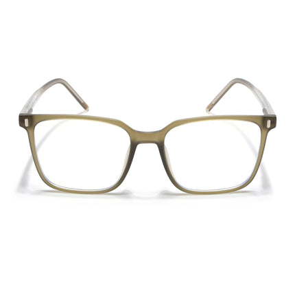 Voyage Olive Green Square Eyeglasses for Men & Women - MG5494-C3