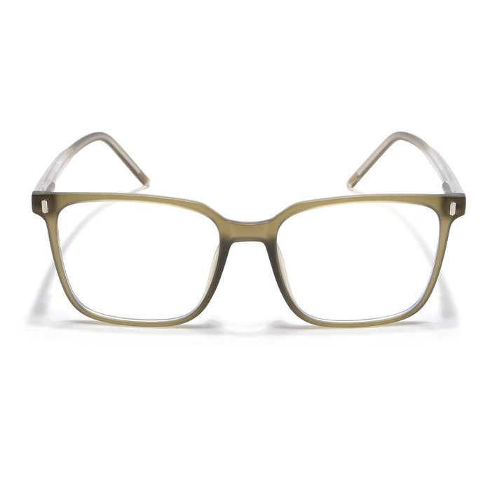 Voyage Olive Green Square Eyeglasses for Men & Women - MG5494-C3