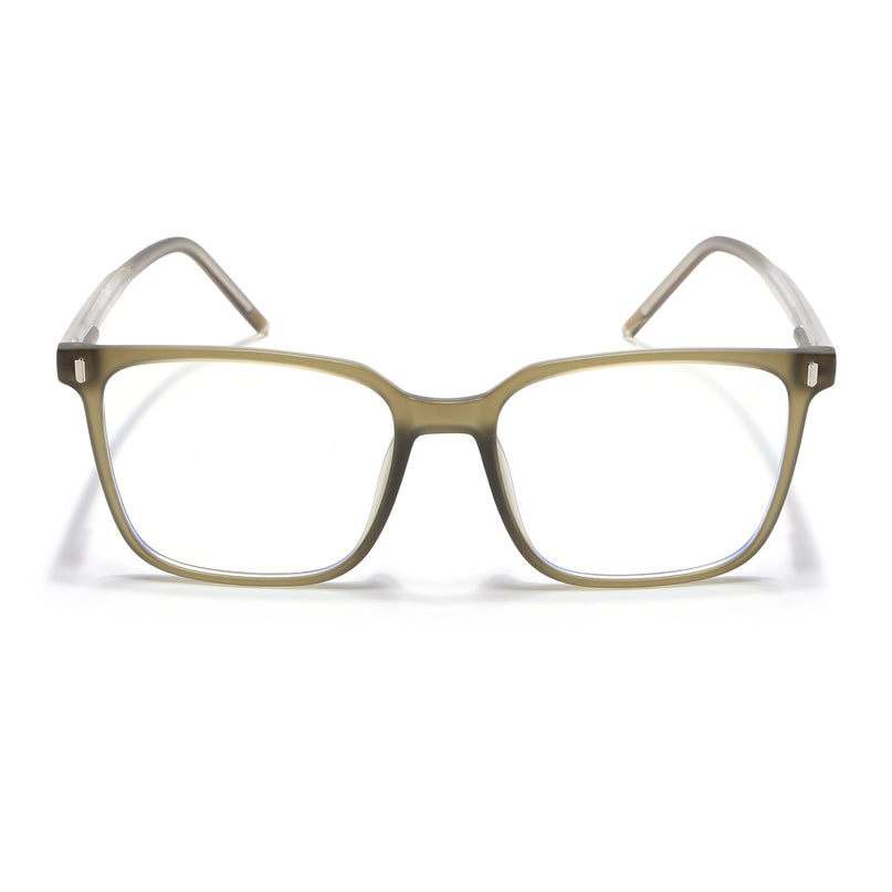 Voyage Olive Green Square Eyeglasses for Men & Women - MG5494-C3