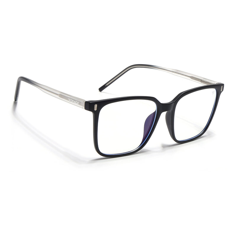 Voyage Black Square Eyeglasses for Men & Women - MG5495-C4