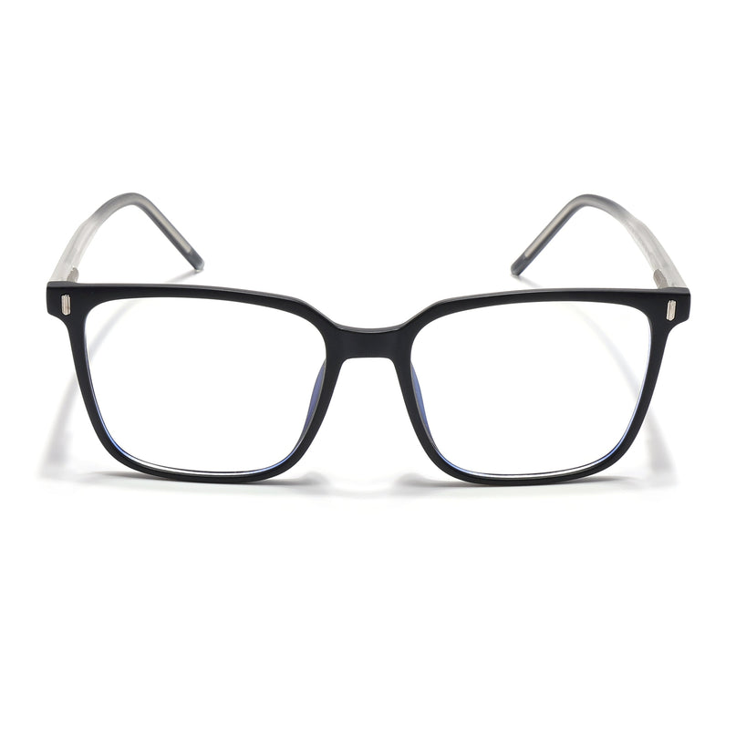 Voyage Black Square Eyeglasses for Men & Women - MG5495-C4