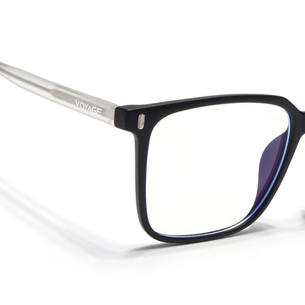 Voyage Black Square Eyeglasses for Men & Women - MG5495-C4
