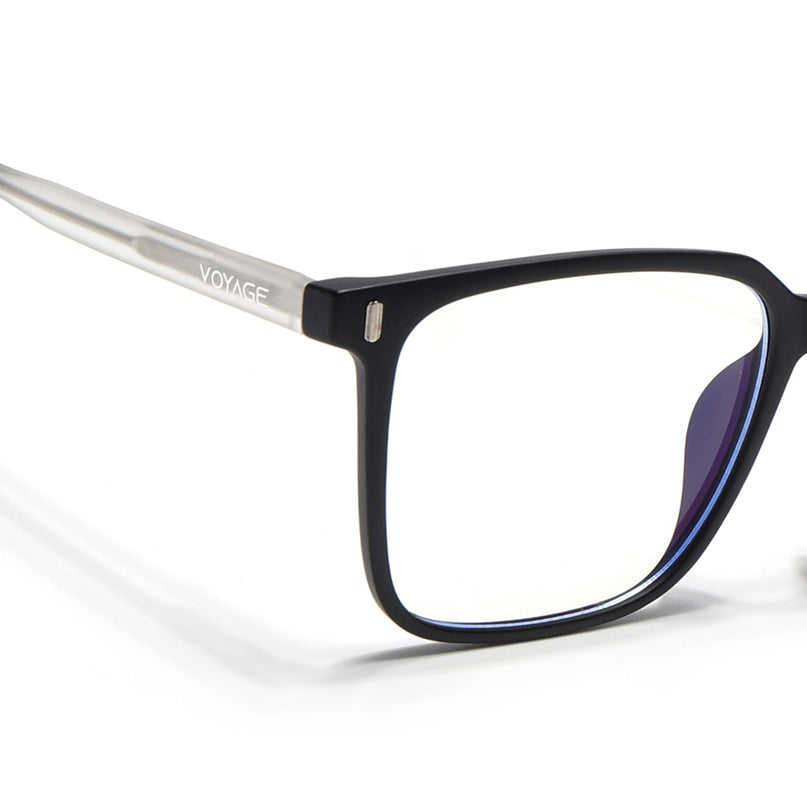 Voyage Black Square Eyeglasses for Men & Women - MG5495-C4