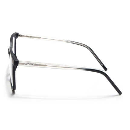 Voyage Black Square Eyeglasses for Men & Women - MG5495-C4