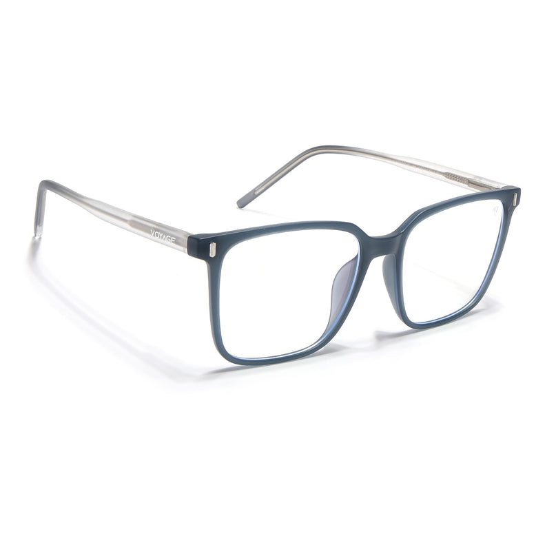 Voyage Dark Grey Square Eyeglasses for Men & Women - MG5496-C5
