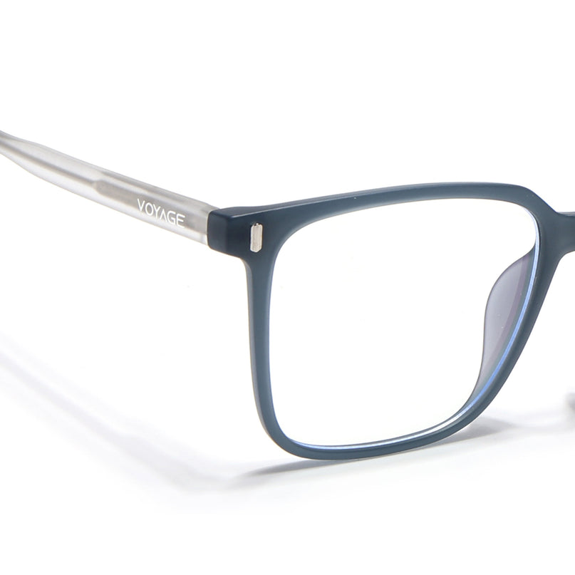 Voyage Dark Grey Square Eyeglasses for Men & Women - MG5496-C5