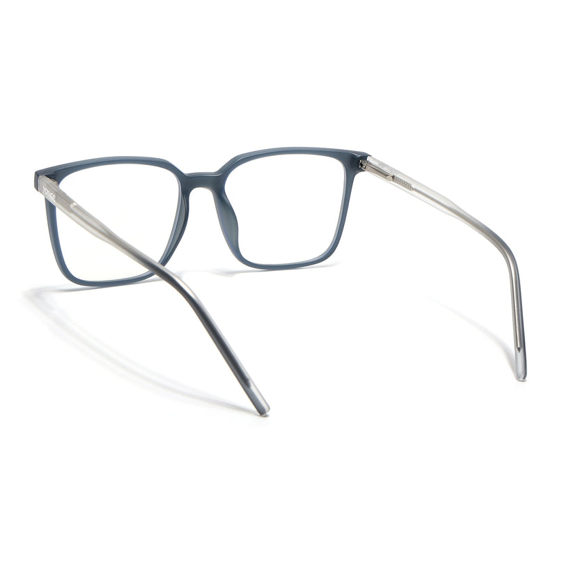 Voyage Dark Grey Square Eyeglasses for Men & Women - MG5496-C5