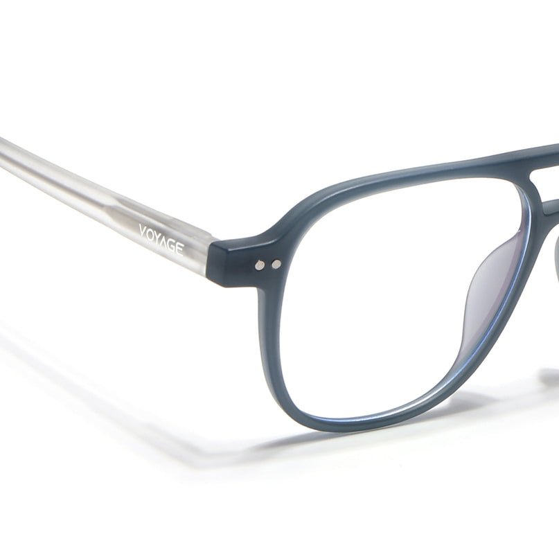 Voyage Dark Grey Wayfarer Eyeglasses for Men & Women - MG5497-C1