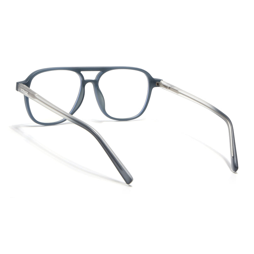 Voyage Dark Grey Wayfarer Eyeglasses for Men & Women - MG5497-C1