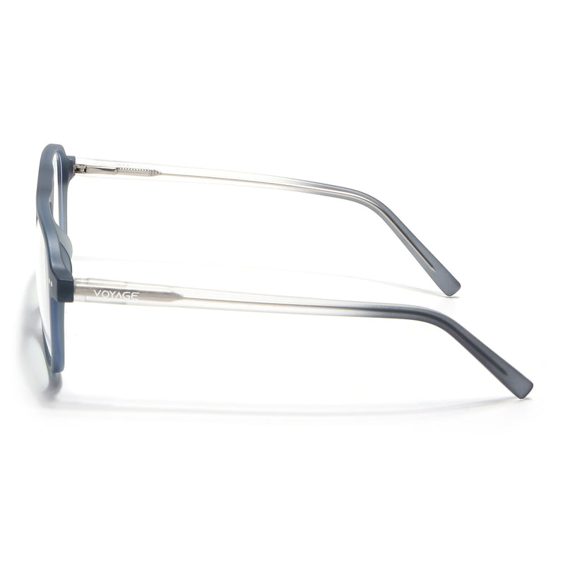 Voyage Dark Grey Wayfarer Eyeglasses for Men & Women - MG5497-C1