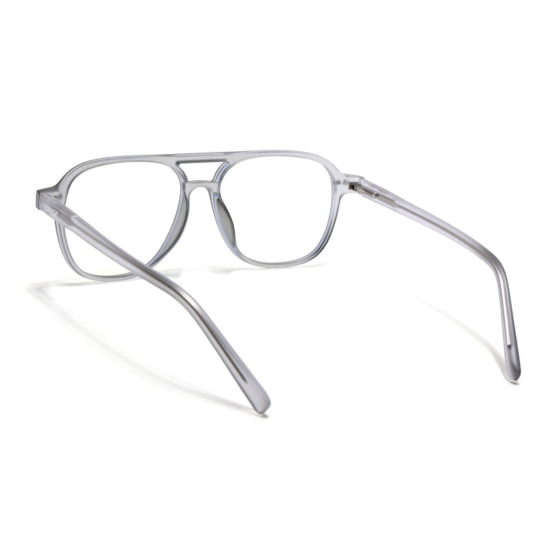 Voyage Light Grey Wayfarer Eyeglasses for Men & Women - MG5498-C2