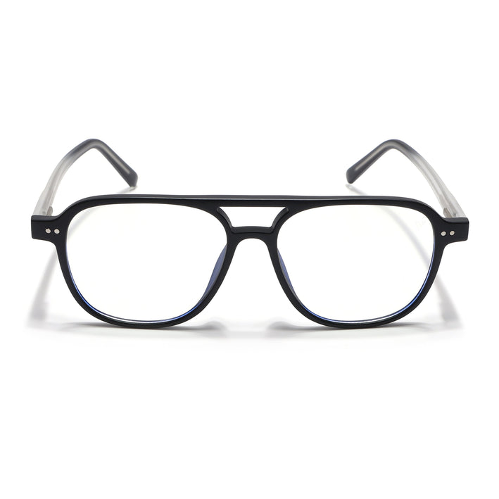 Voyage Black Wayfarer Eyeglasses for Men & Women - MG5499-C3