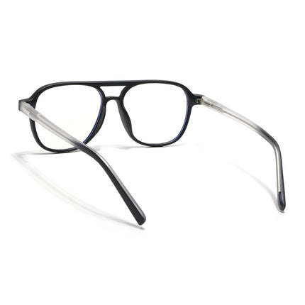 Voyage Black Wayfarer Eyeglasses for Men & Women - MG5499-C3