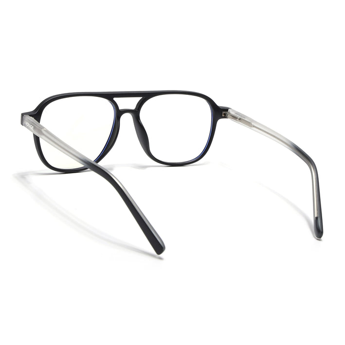 Voyage Black Wayfarer Eyeglasses for Men & Women - MG5499-C3