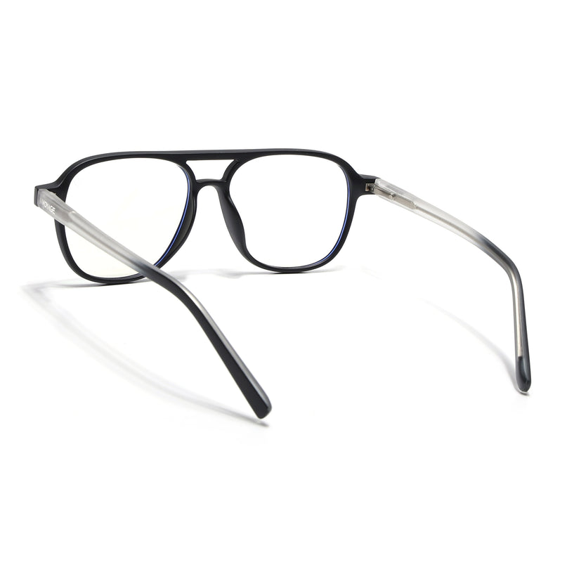 Voyage Black Wayfarer Eyeglasses for Men & Women - MG5499-C3