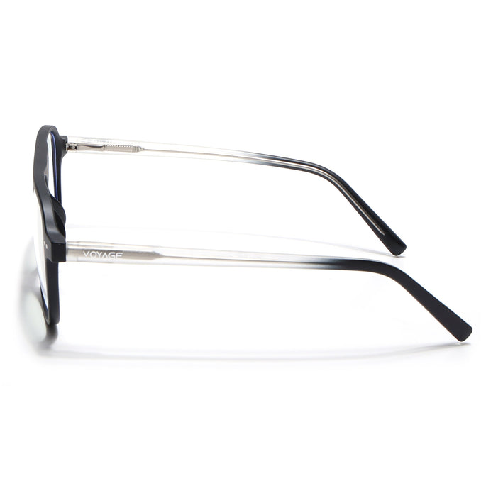 Voyage Black Wayfarer Eyeglasses for Men & Women - MG5499-C3