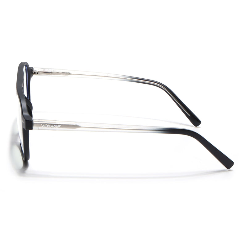 Voyage Black Wayfarer Eyeglasses for Men & Women - MG5499-C3