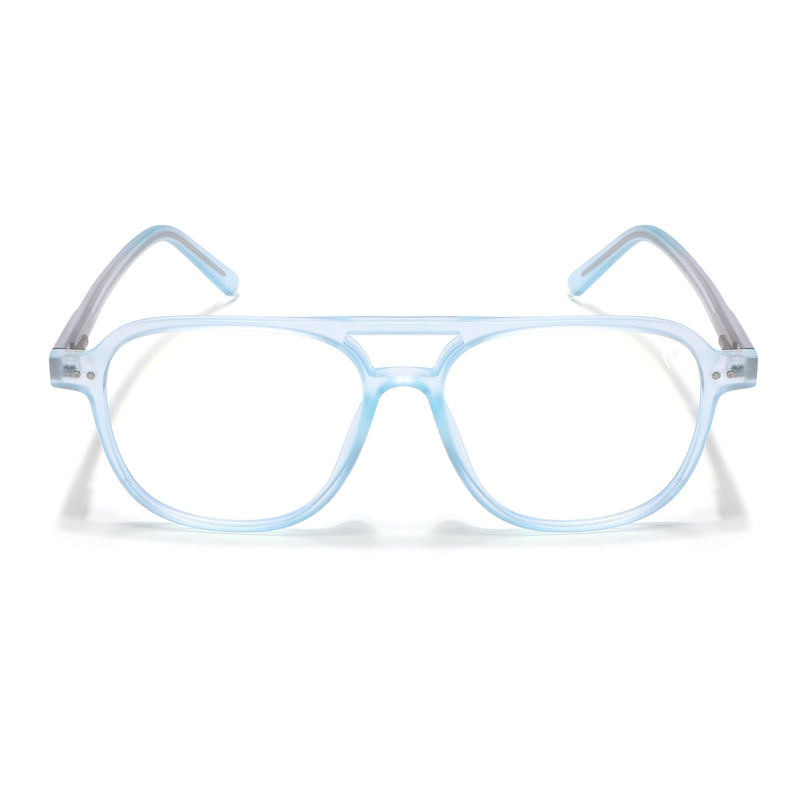 Voyage Light Blue Wayfarer Eyeglasses for Men & Women - MG5500-C4