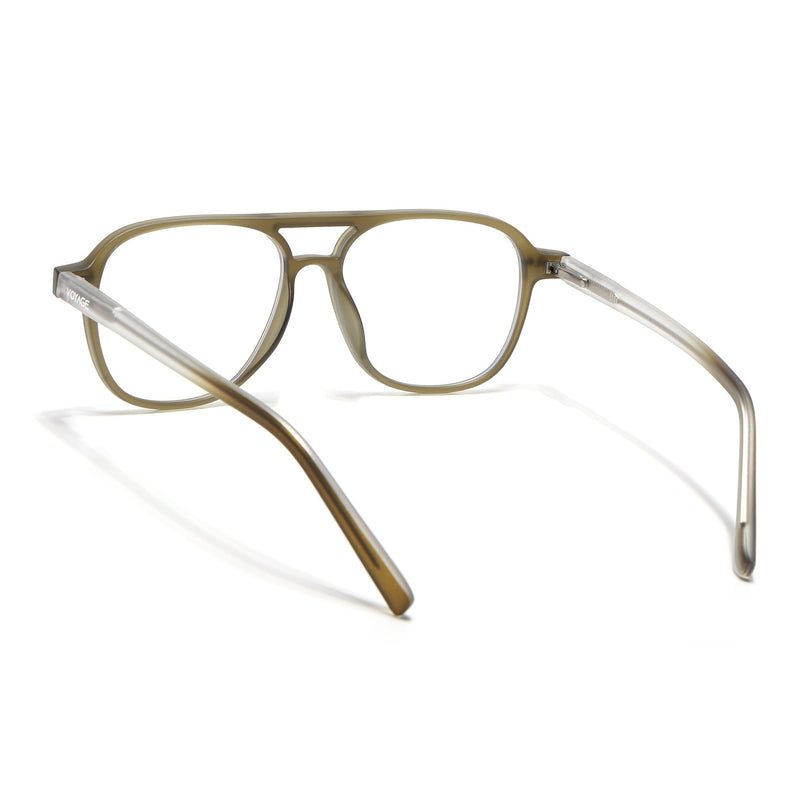 Voyage Olive Green Wayfarer Eyeglasses for Men & Women - MG5501-C5