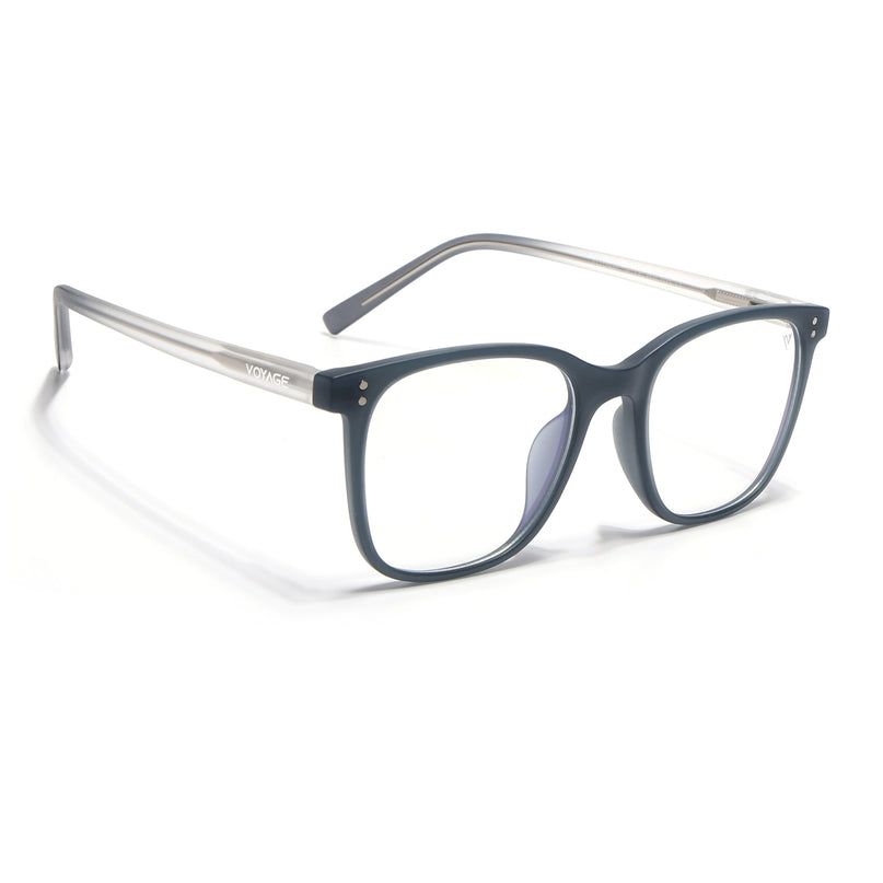 Voyage Dark Grey Square Eyeglasses for Men & Women - MG5502-C1