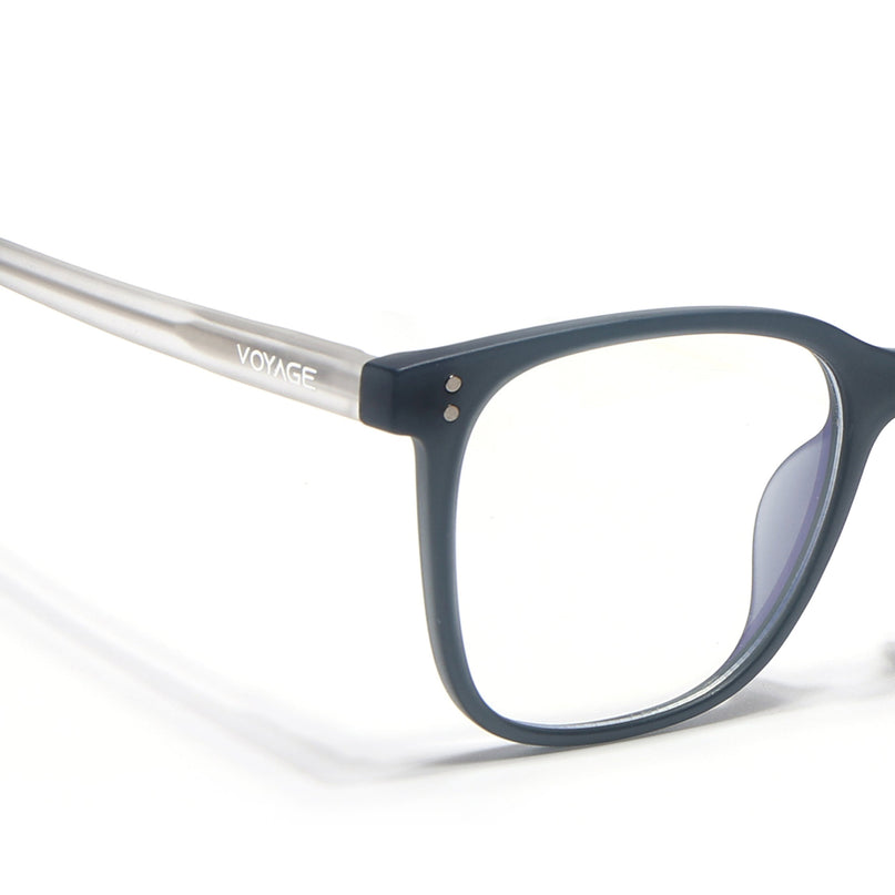 Voyage Dark Grey Square Eyeglasses for Men & Women - MG5502-C1