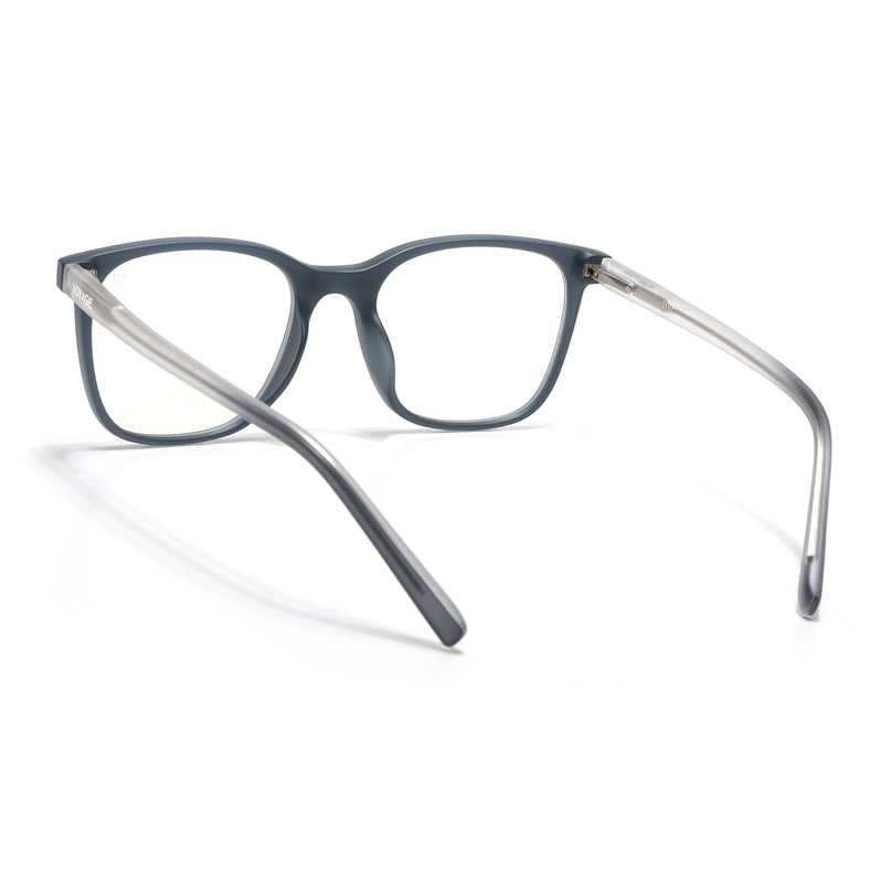 Voyage Dark Grey Square Eyeglasses for Men & Women - MG5502-C1