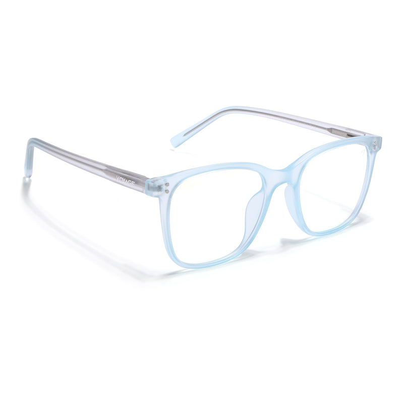 Voyage Light Blue Square Eyeglasses for Men & Women - MG5503-C2