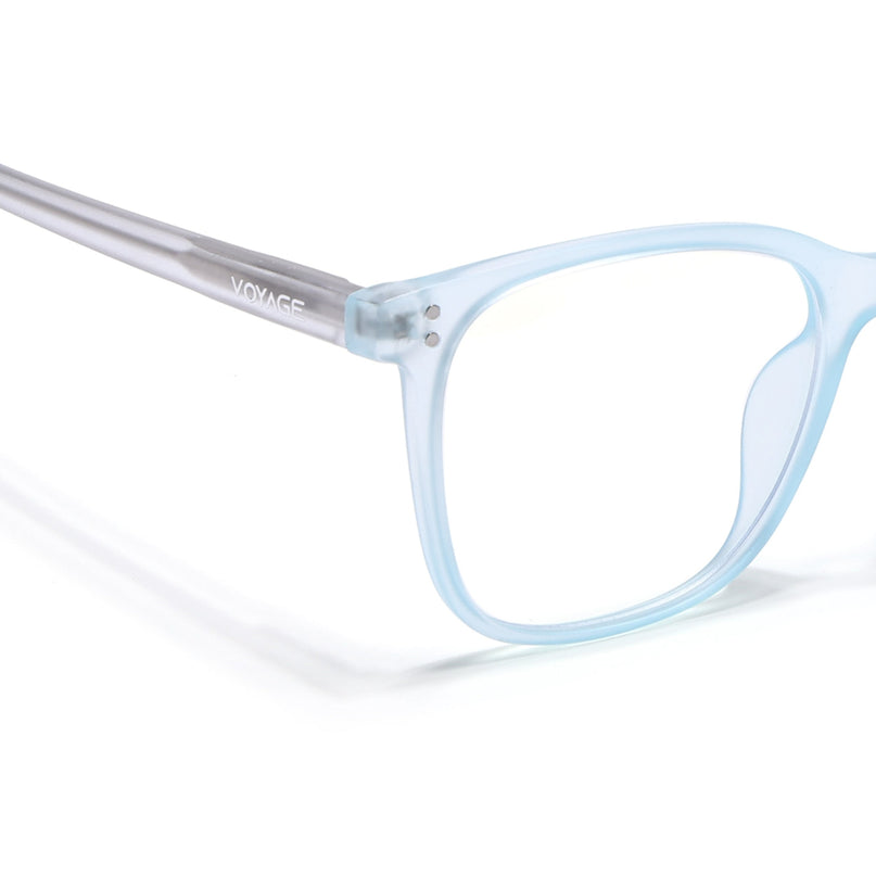 Voyage Light Blue Square Eyeglasses for Men & Women - MG5503-C2