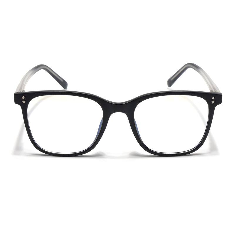 Voyage Black Square Eyeglasses for Men & Women - MG5504-C3