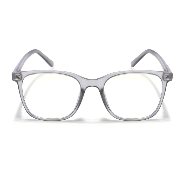 Voyage Light Grey Square Eyeglasses for Men & Women - MG5505-C4