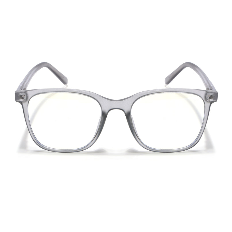 Voyage Light Grey Square Eyeglasses for Men & Women - MG5505-C4