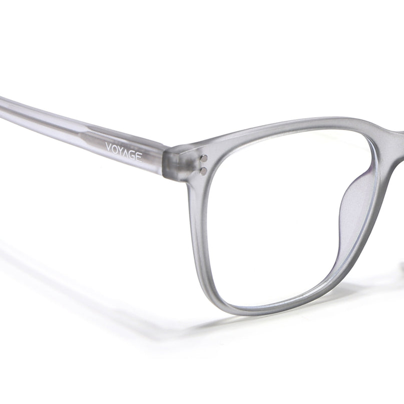 Voyage Light Grey Square Eyeglasses for Men & Women - MG5505-C4