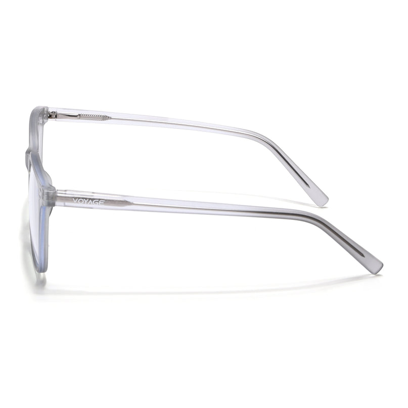 Voyage Light Grey Square Eyeglasses for Men & Women - MG5505-C4