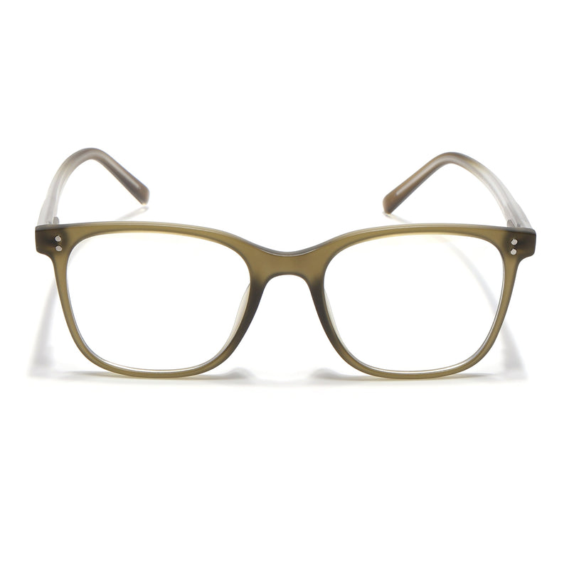 Voyage Olive Green Square Eyeglasses for Men & Women - MG5506-C5