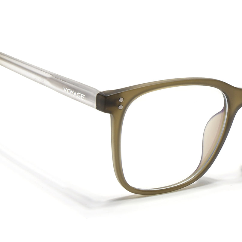 Voyage Olive Green Square Eyeglasses for Men & Women - MG5506-C5