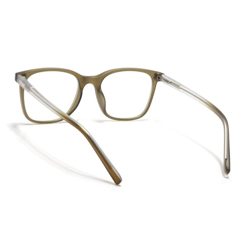 Voyage Olive Green Square Eyeglasses for Men & Women - MG5506-C5