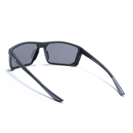 Rectangle Polarized Sunglasses | Black Lens | Black Frame - PMG6797