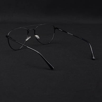 Voyage Metal Master Shine Black Aviator Eyeglasses for Men & Women - MG5010-C2