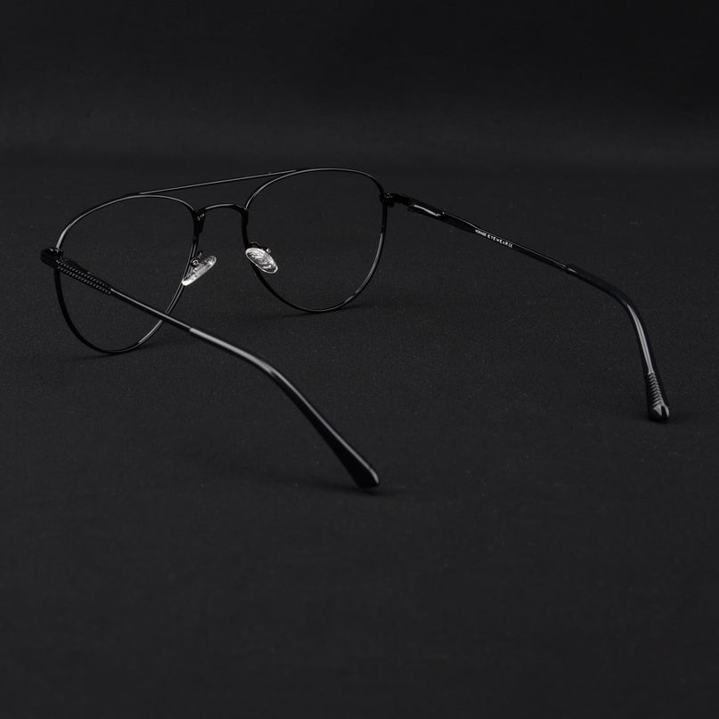 Voyage Metal Master Shine Black Aviator Eyeglasses for Men & Women - MG5010-C2