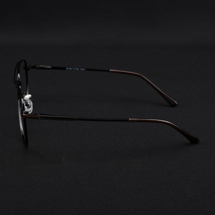 Voyage Metal Master Black & Brown Aviator Eyeglasses for Men & Women - MG5011-C3